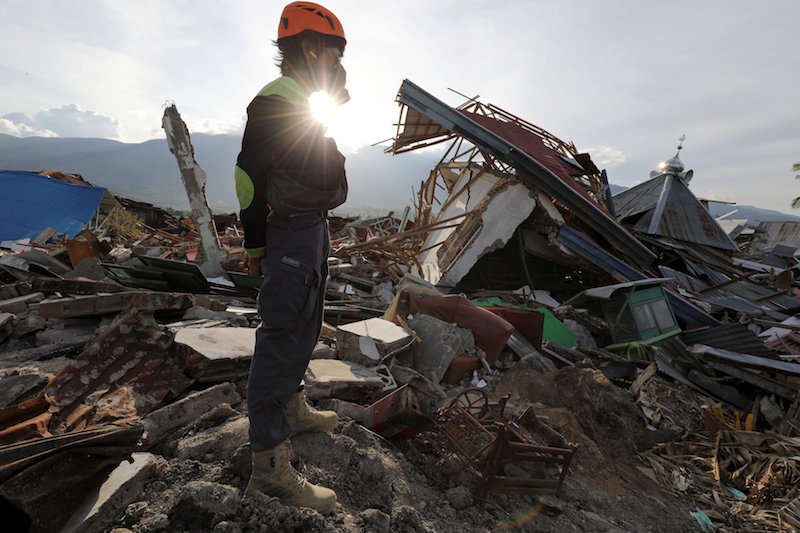 photo after earthquake in palu