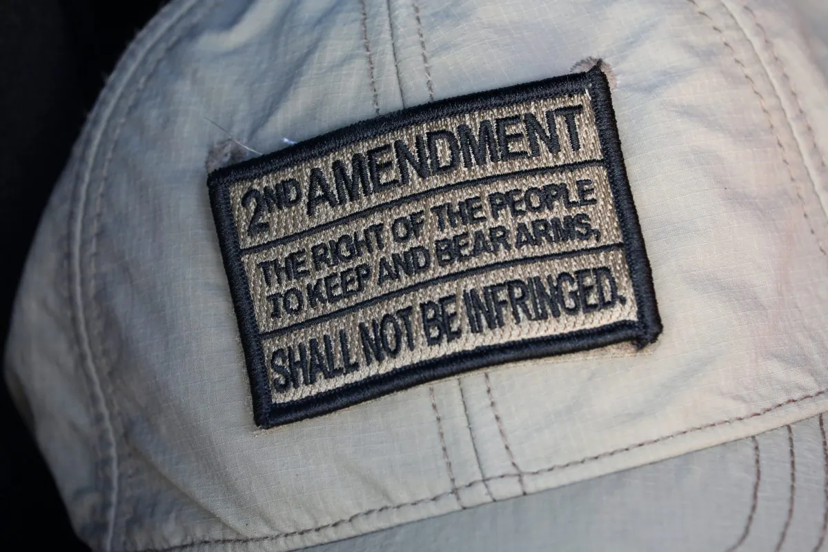 A hat referencing the U.S. Constitution's Second Amendment is pictured in the vehicle of an Open Carry Texas member in Houston, Texas, on Sept. 24, 2018. (Loren Elliott/Reuters)