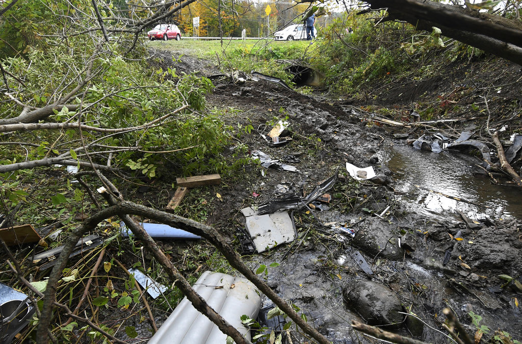 Debris at Limousine Crash Site