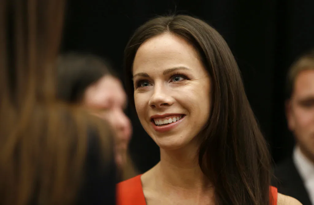Former first daughter Barbara Bush talks in Omaha, Neb., on Oct. 29, 2014. (Nati Harnik/AP Photo)