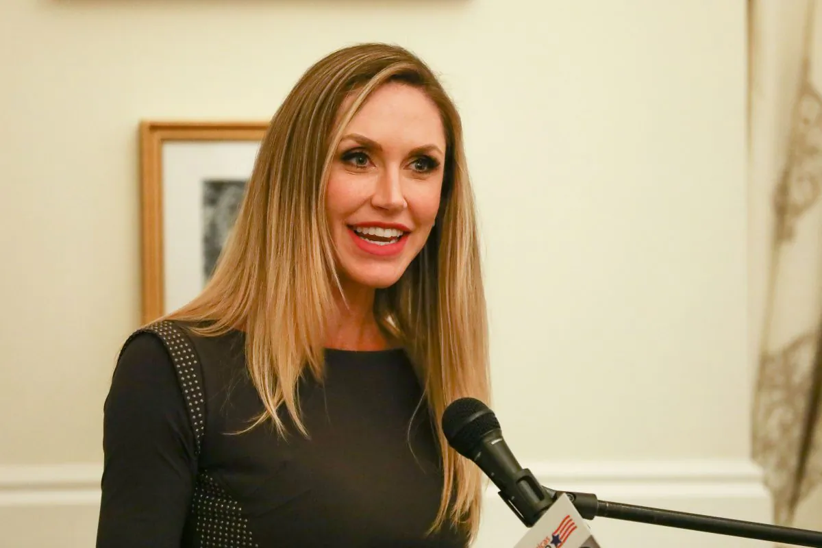 Lara Trump, daughter-in-law of President Donald Trump, attends the Women for America First Summit, at Trump International Hotel in Washington on Oct. 5 (Jan Jekielek/The Epoch Times)