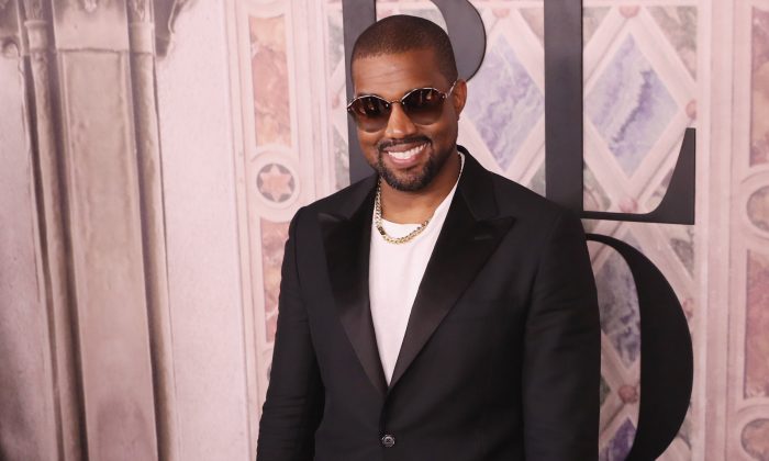 Kanye West during New York Fashion Week at Bethesda Terrace in New York City on Sept. 7, 2018. (Rob Kim/Getty Images)