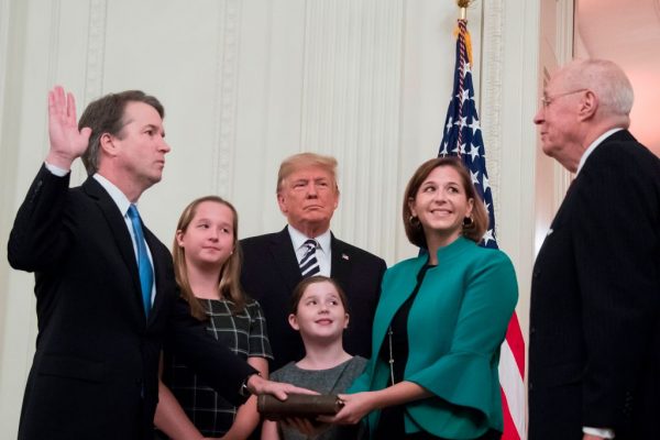 Brett Kavanaugh is sworn in as Associate justice of the Supreme Court