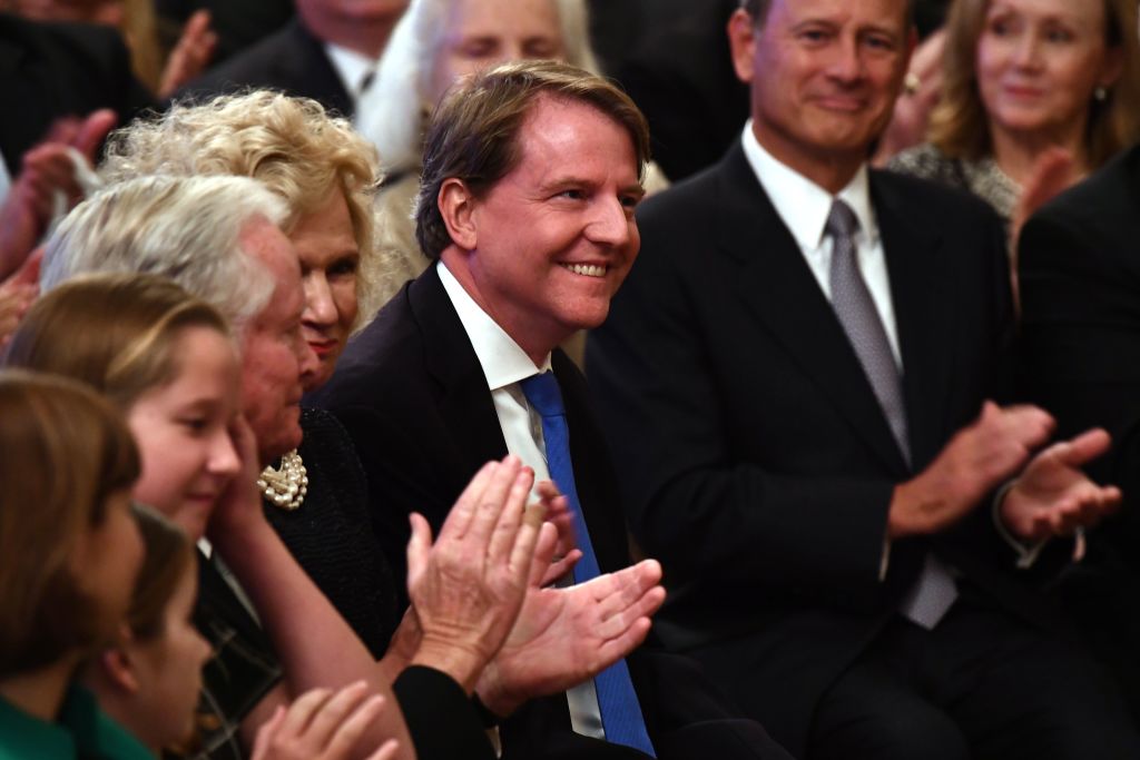 Don McGahn and Brett Kavanaugh's parents at the White House