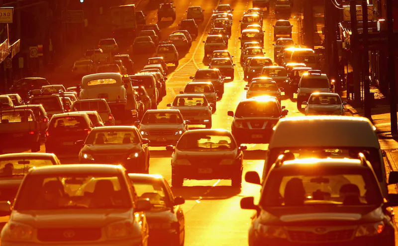 Rush hour traffic in Melbourne, Australia, on May 13, 2014. (Scott Barbour/Getty Images)