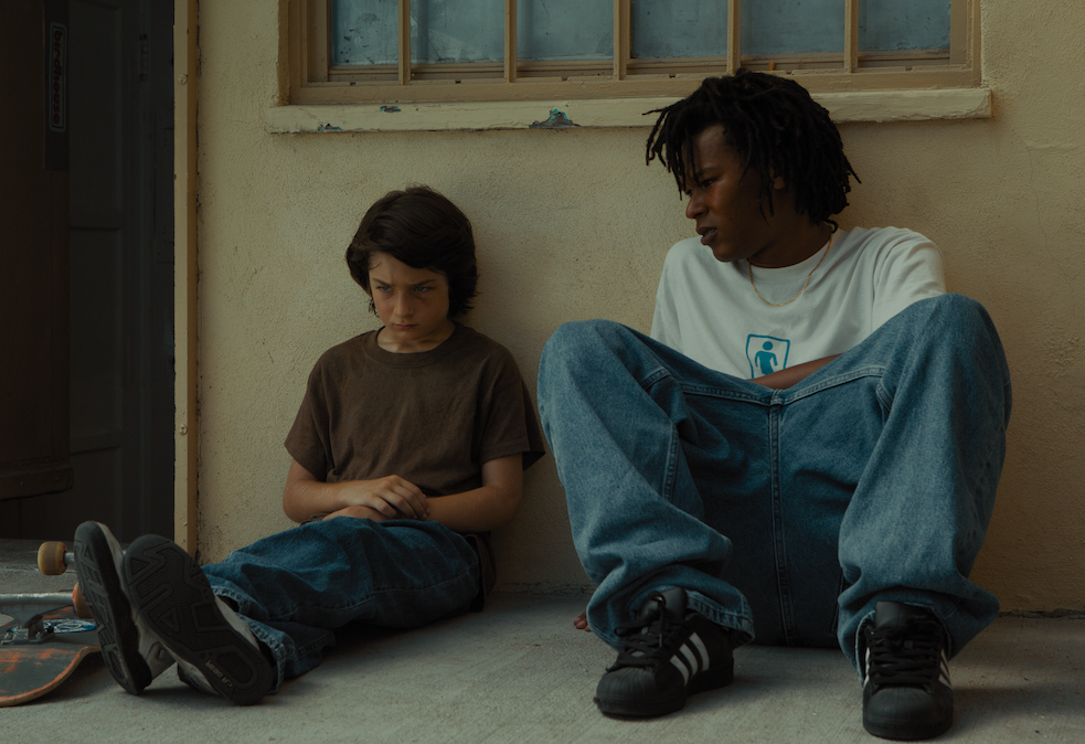 Sunny Suljic (L), Na-kel Smith have a talk