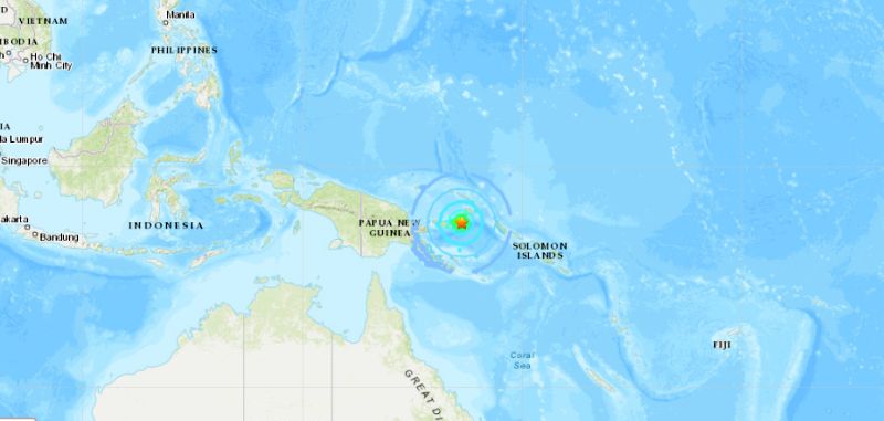 earthquake hits papua new guinea