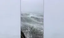 Hurricane Michael: Merchant Vessel Captures Big Waves