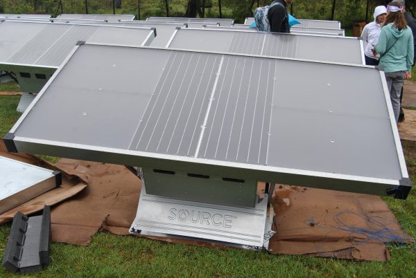 A Zero Mass panel that helps produce water from moisture in the atmosphere.