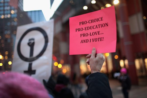 pro-choice demonstrators