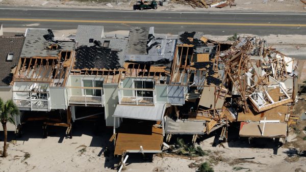 Homes destroyed Hurricane Michael aerial