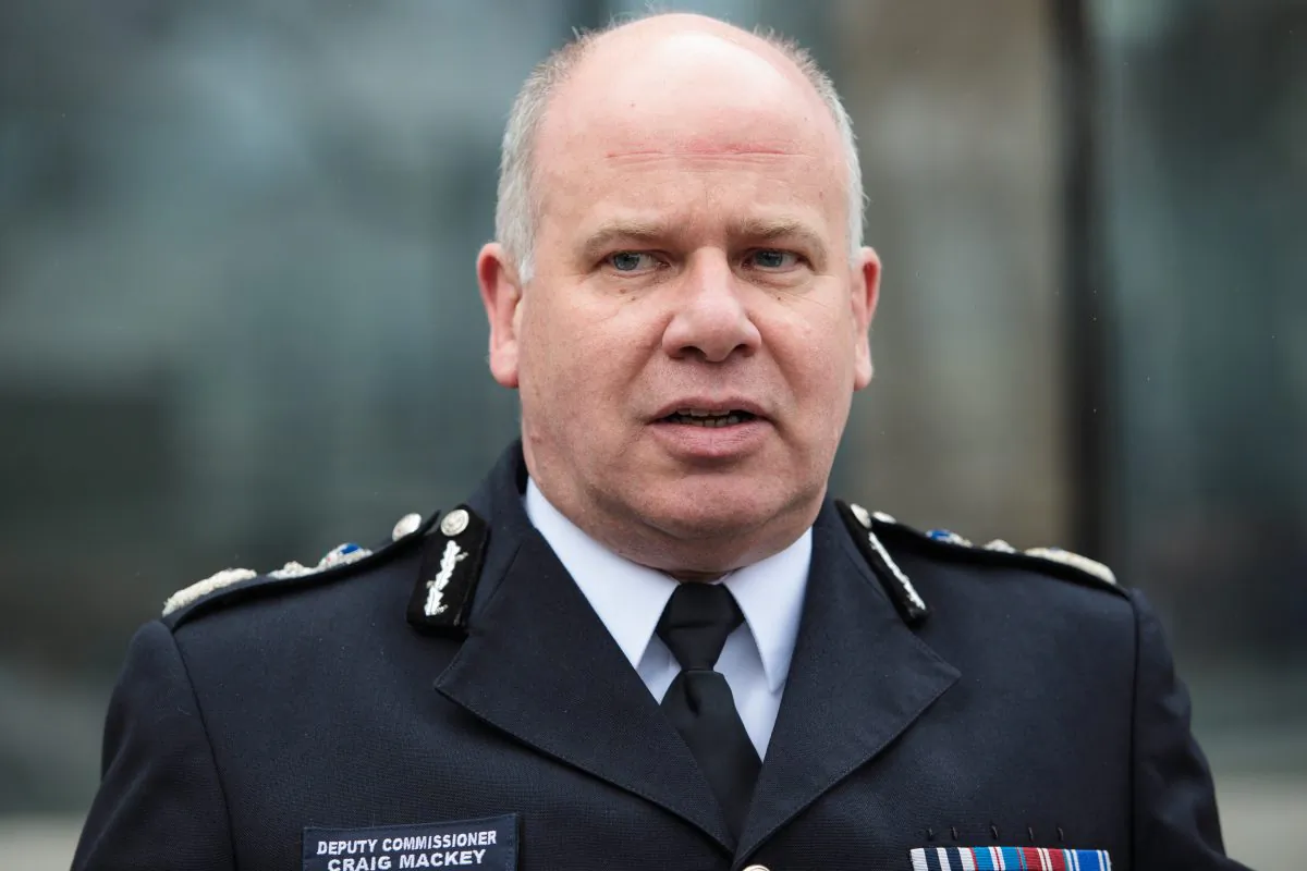 Deputy Commissioner Craig Mackey of the Metropolitan Police, at a vigil in London to remember the victims the March 22 Westminster terror attack, on March 29, 2017. (Jack Taylor/Getty Images)
