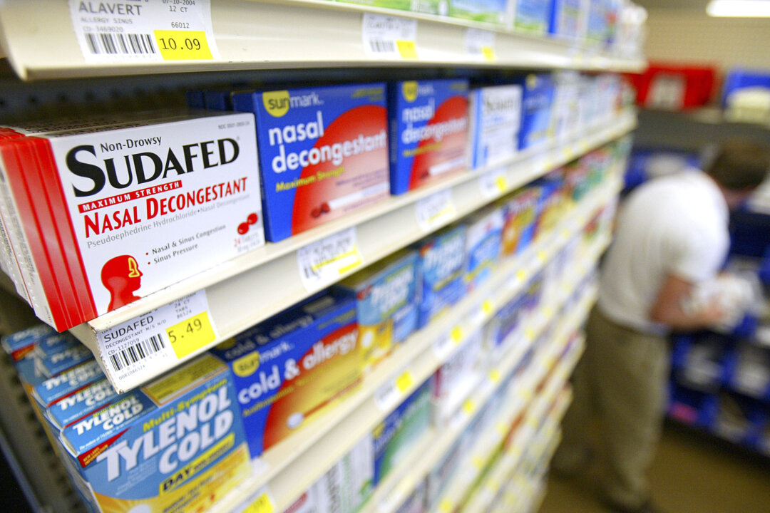 Boxes of over-the-counter cold medication in Milwaukie, Oregon in this file photo. (Craig Mitchelldyer/Getty Images)