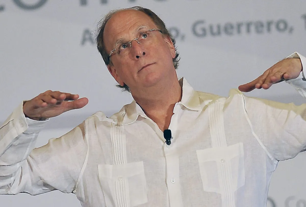 BlackRock CEO Larry Fink during the the 79th Annual Convention of Bankers in Acapulco, Mexico, on March 11, 2016. (Pedro Pardo/AFP/Getty Images)