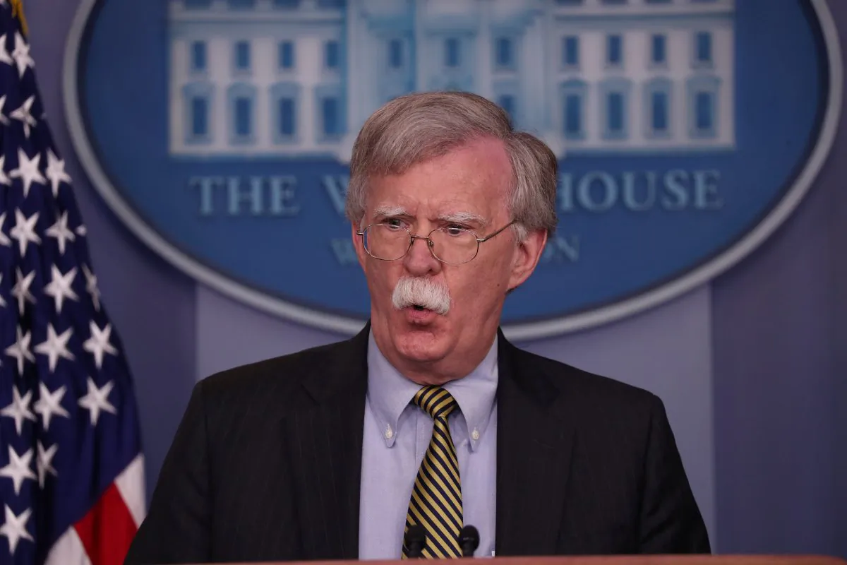U.S. National Security Advisor John Bolton answers questions from reporters during a news conference in the White House briefing room in Washington, D.C., on Oct. 3, 2018. (Jonathan Ernst/Reuters)
