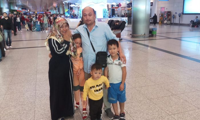 Xinjiang-born Omir Bekli, 42, reunited with his family after almost eight months detention in Xinjiang, China. (Supplied)
