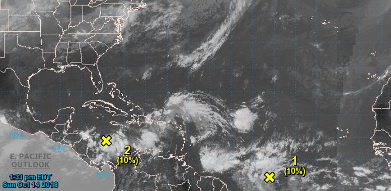 nhc advisories over low pressure