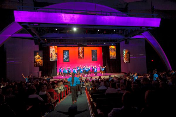 The Robert Frost Memorial Auditorium inside