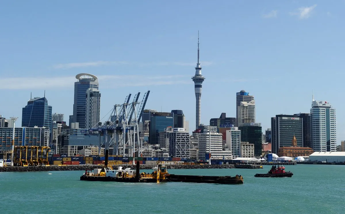A general view of the Auckland City skyline in New Zealand on Oct. 20, 2011. (PAUL ELLIS/AFP/Getty Images)