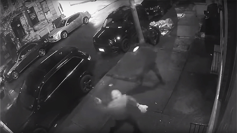 Two people break windows at the Metropolitan Republican Club