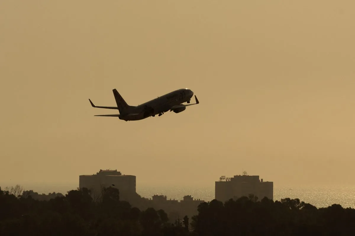 A plane takes off from Malaga's airport on Sept. 22, 2011. (Jorge Guerrero/AFP/Getty Images)
