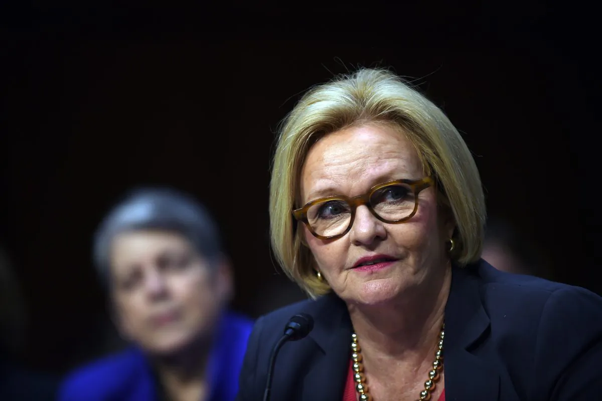 Sen. Claire McCaskill (D-MO) testifies during a hearing of the Senate Health, Education, Labor, and Pensions Committee on July 29, 2015. (Astrid Riecken/Getty Images)