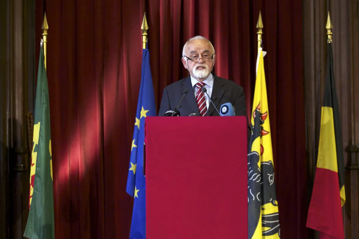 Flemish Parliament Chairman Jan Peumans enraged Madrid by saying that the lock up of Catalan leaders meant Spain was no longer a democracy fit for membership of the European Union. (Nicolas Maeterlinck/AFP/Getty Images)