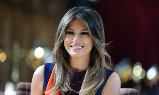Melania Rocks Patriotic-Themed Outfit for Super Bowl LIII