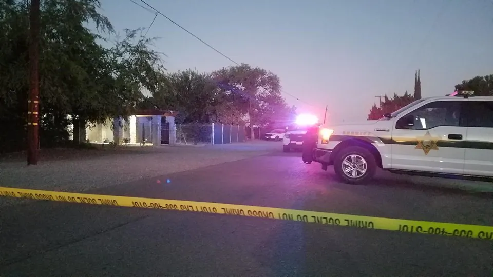 Police cordon on the 6800 block of W. Clinton Avenue in Fresno, California, on Oct. 13, 2018. (Fresno County Sheriff)