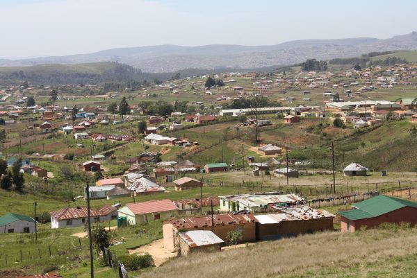 The village of Vulindlela on the eastern coast of South Africa.