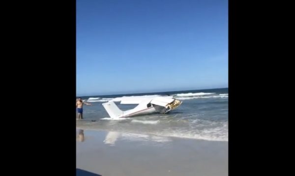 small plane on daytona beach