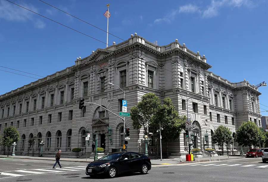 A view of the Ninth U.S. Circuit Court of Appeals in San Francisco, Calif., on June 12, 2017. (Justin Sullivan/Getty Images)