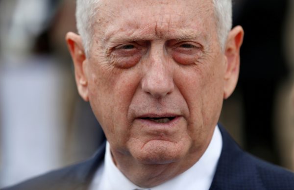 Secretary Defence Jim Mattis speaks