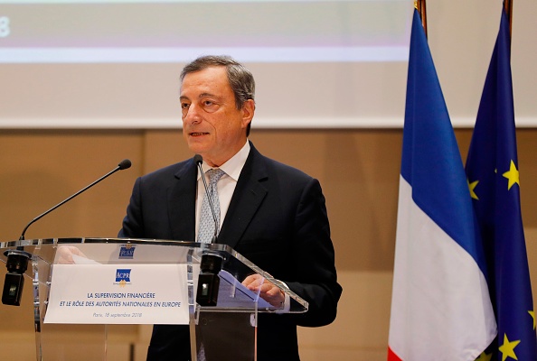 The President of the European Central Bank (ECB), Mario Draghi