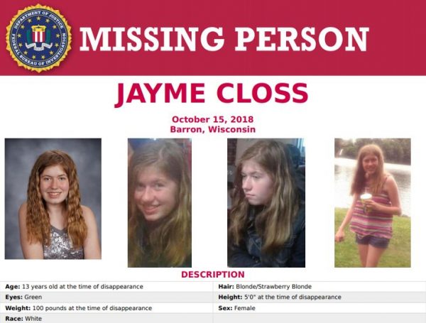 FBI missing person poster