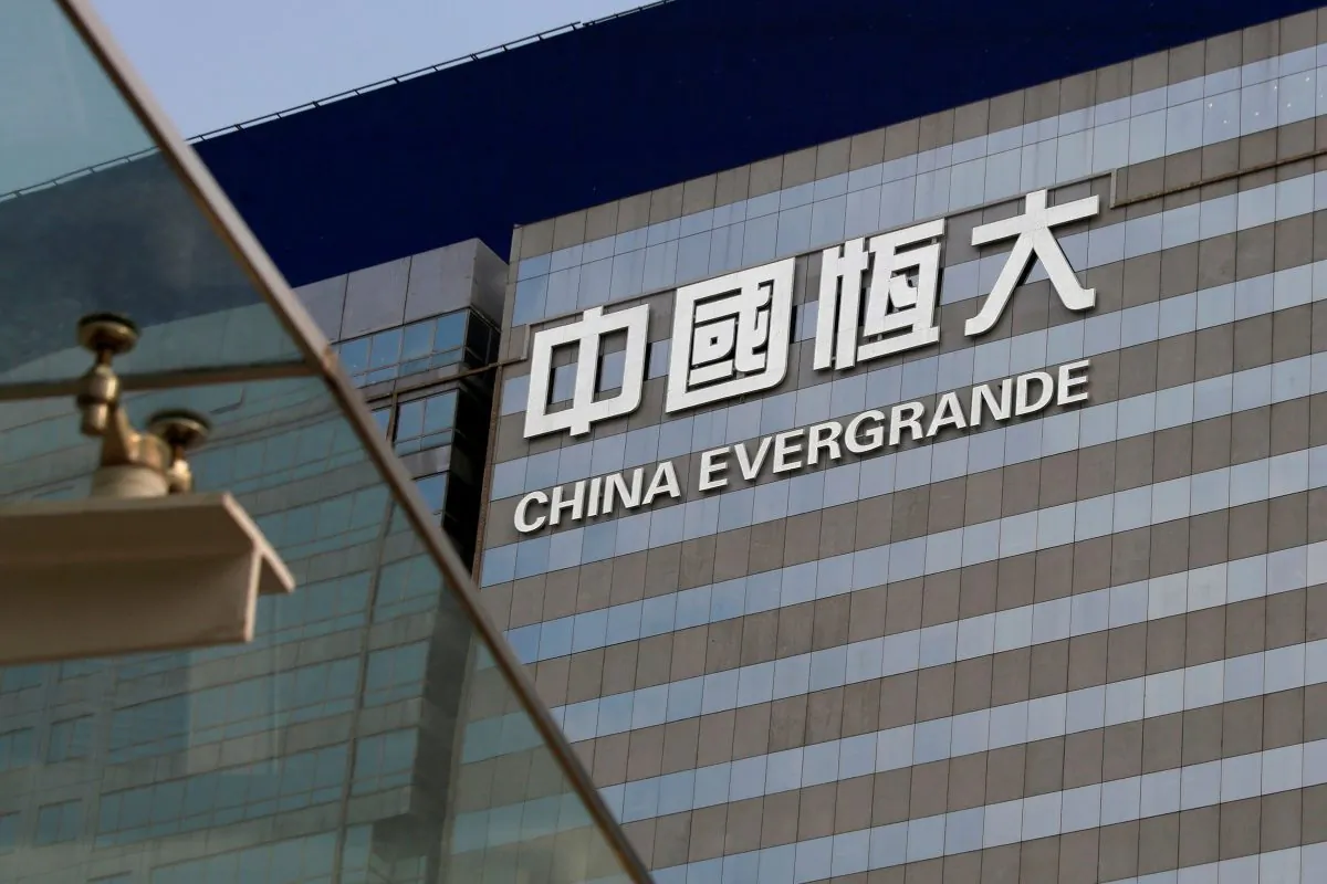An exterior view of China Evergrande Centre in Hong Kong, China on March 26, 2018. (Bobby Yip/Reuters)