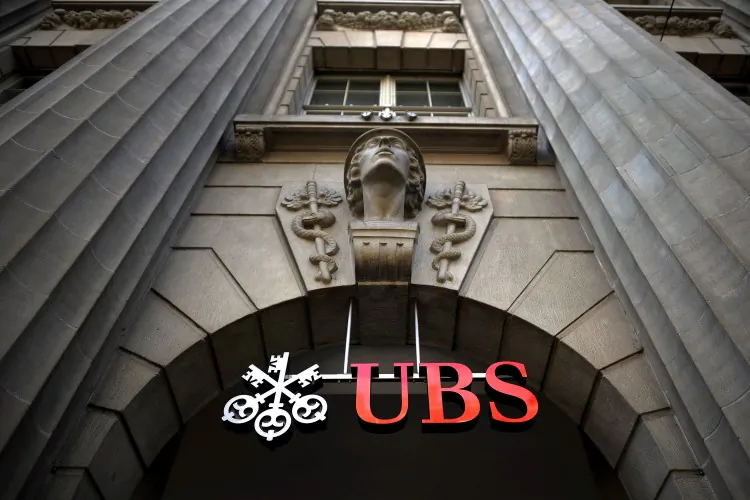 The entrance of the Swiss banking giant UBS main headquarters in the center of Zurich, Switzerland, is seen on Sept. 15, 2011. (Fabrice Coffrini/AFP/Getty Images)