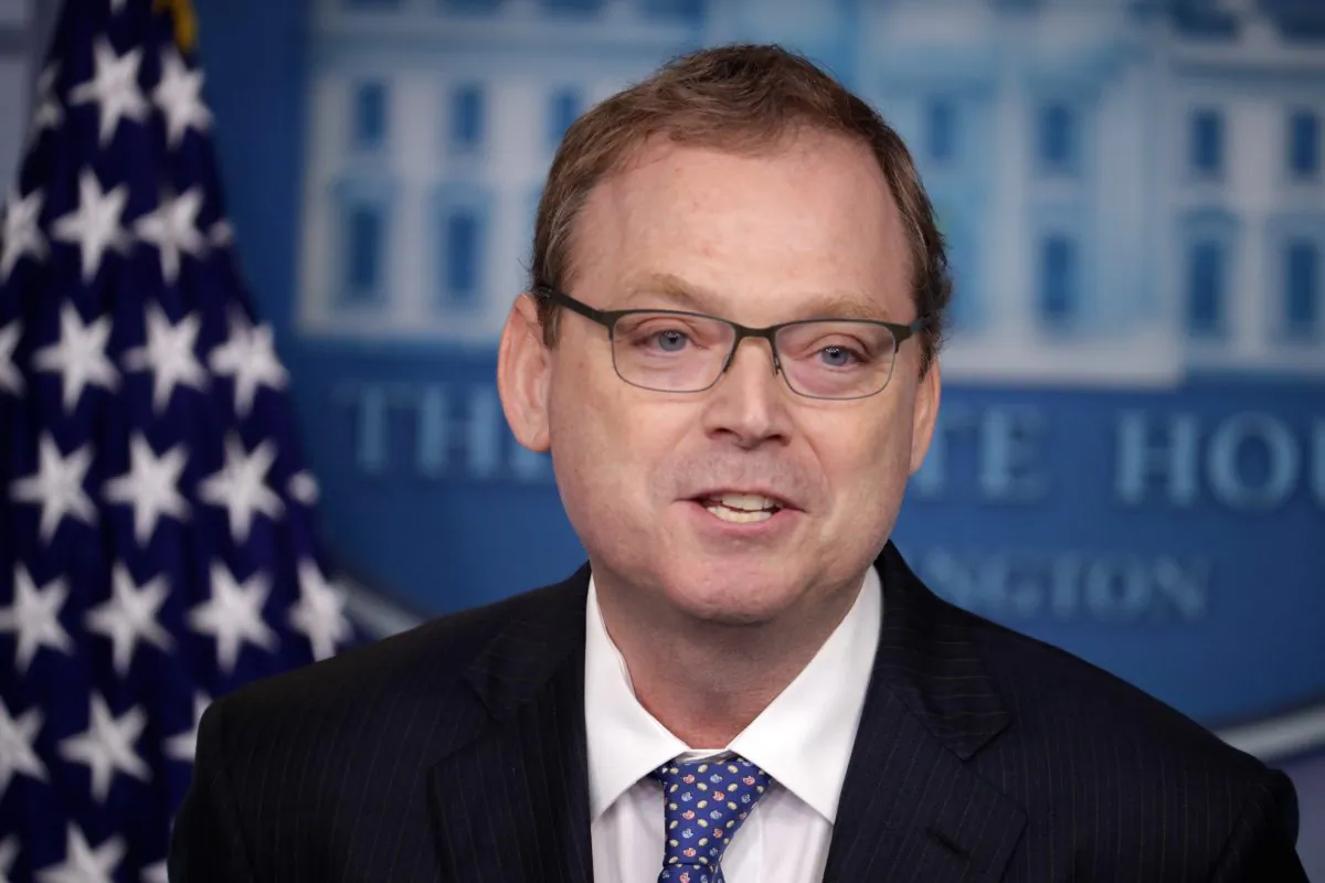 White House Council of Economic Advisers Chairman Kevin Hassett briefs reporters about the Trump Administration's economic policy during a news conference in the Press Briefing Room at the White House in Washington, on Sept. 10, 2018. (Chip Somodevilla/Getty Images)