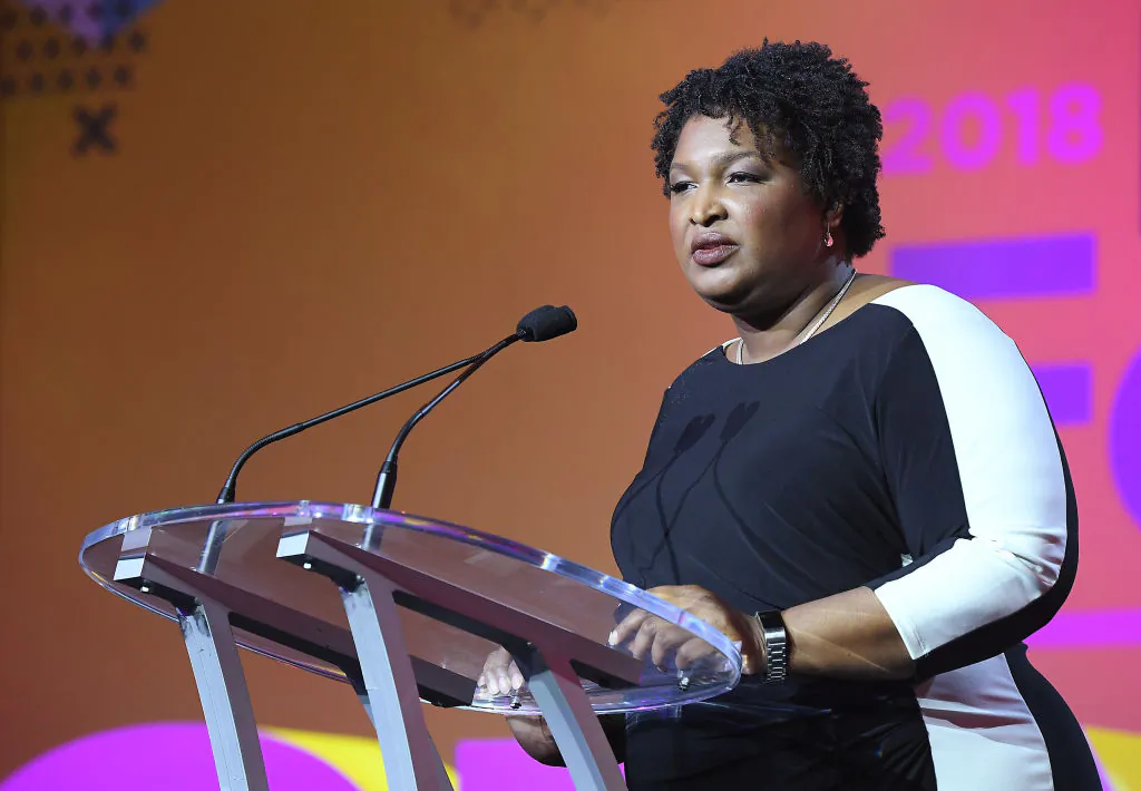 Stacey Abrams speaks onstage during the 2018 Essence Festival presented by Coca-Cola at Ernest N. Morial Convention Center in New Orleans, Louisiana on July 7, 2018. (Photo by Paras Griffin/Getty Images for Essence)