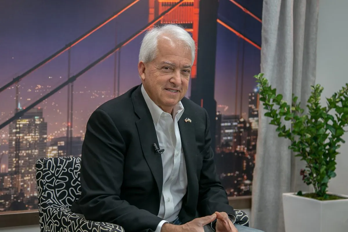 Republican candidate for governor John Cox in the northern California offices of The Epoch Times, on Oct. 22, 2018. (Mark Cao/The Epoch Times)