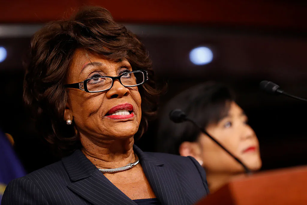 Rep. Maxine Waters (D-CA) speaks at a press conference on Capitol Hill January 31, 2017 in Washington, DC. (Aaron P. Bernstein/Getty Images)
