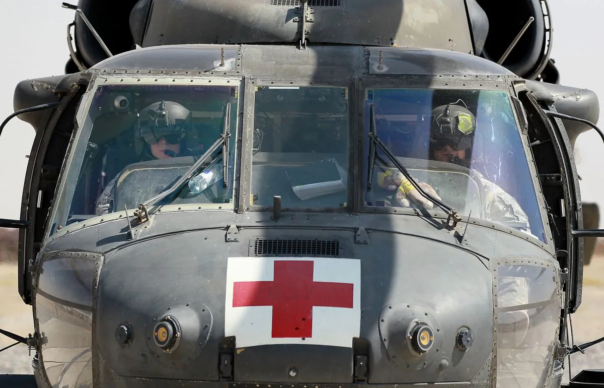 A MEDEVAC helicopter drops of a patient at a hospital in Kandahar, Afghanistan, in 2010. In business, no matter how good your team is, you will always need support from specialists. (Justin Sullivan/Getty Images)