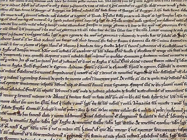 The Magna Carta was written in Medieval Latin