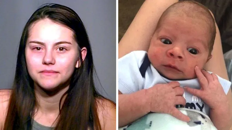 An undated photo showing 19-year-old Jenna Folwell, who has been accused of first-degree murder in the drowning death of her infant son (R). (Chandler Police Department)
