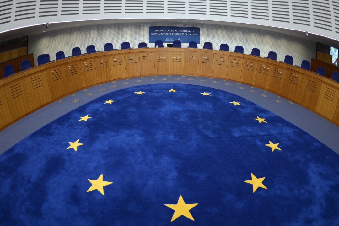 The audience room of the European Court for Human Rights, in Strasbourg, France in a file photo. (Patrick Hertzog/AFP/Getty Images)