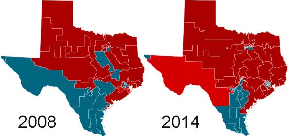 Texas political maps