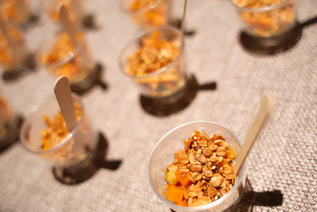 File photo showing samples of cereal and yogurt at the 2016 New York Taste event, New York City, Nov. 1, 2016. (Brian Ach/Getty Images for New York Magazine)