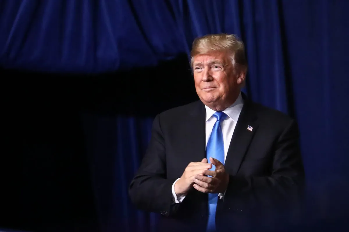 President Donald Trump at a Make America Great Again rally in Charlotte, N.C., on Oct. 26, 2018. (Charlotte Cuthbertson/The Epoch Times)