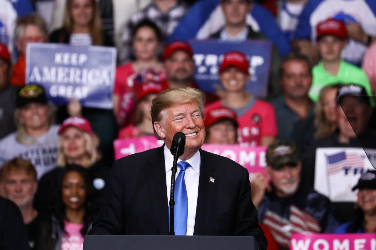 President Donald Trump at a Make America Great Again rally in Charlotte, N.C., on Oct. 26, 2018. (Charlotte Cuthbertson/The Epoch Times)