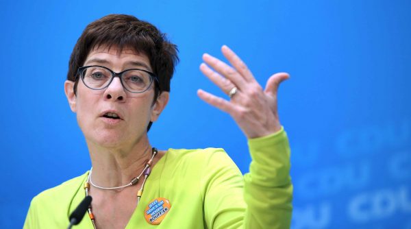 Secretary General of the Christian Democratic Union Annegret Kramp-Karrenbauer